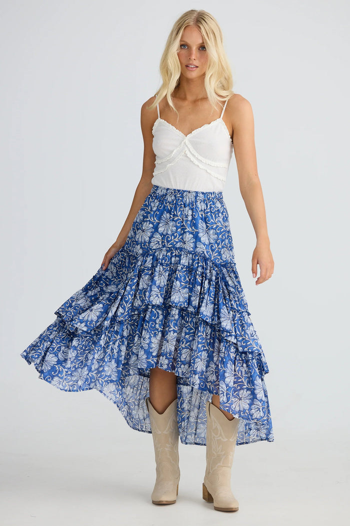 Sassy Skirt | Blue Blossom