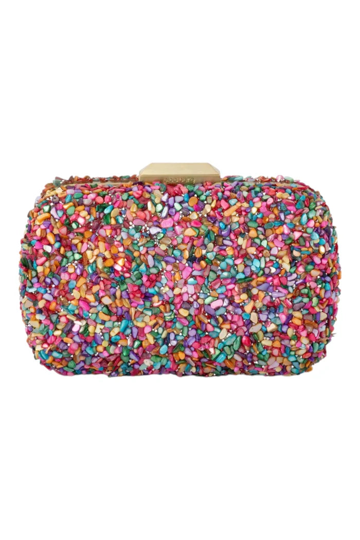 Savannah Pebble Clutch | Multi