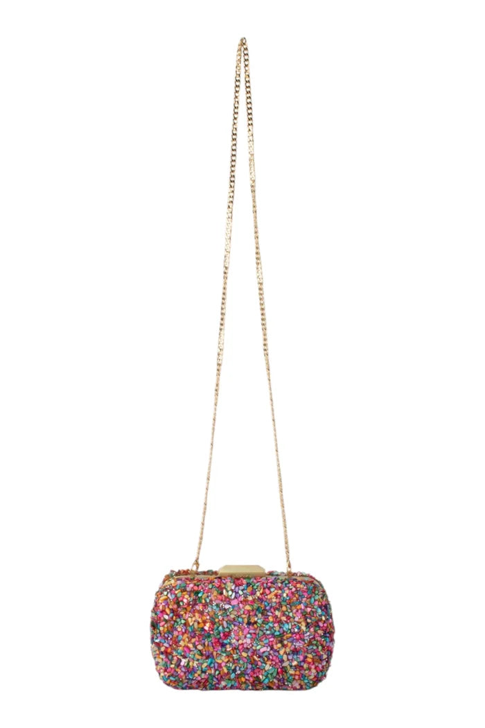 Savannah Pebble Clutch | Multi