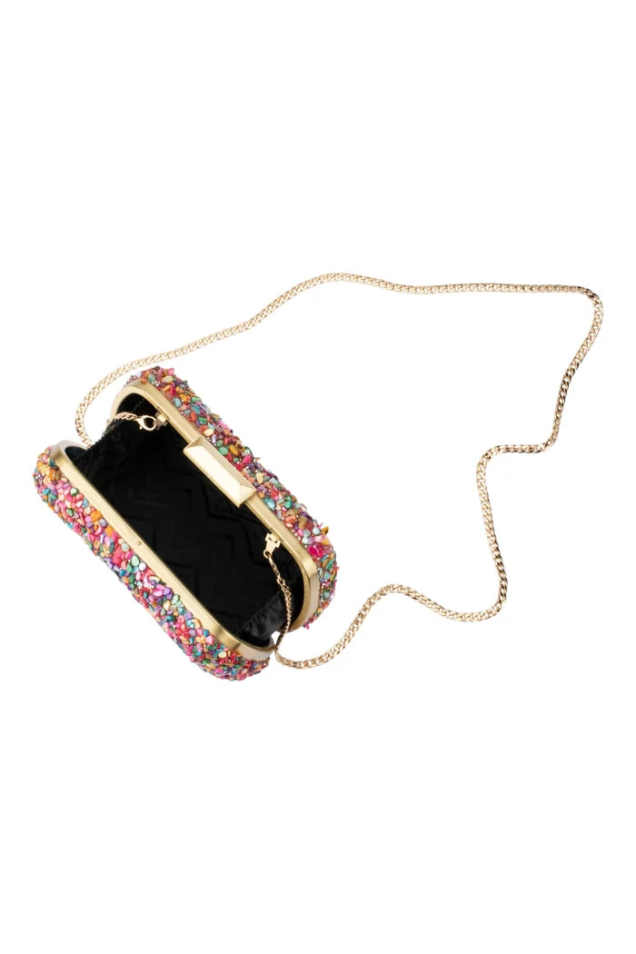 Savannah Pebble Clutch | Multi