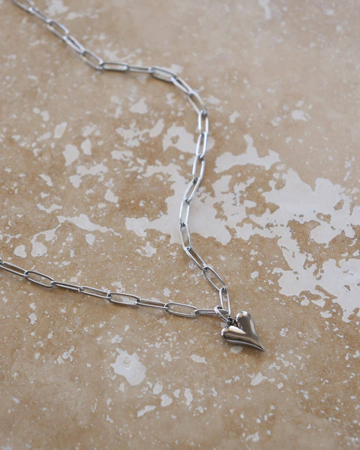 Self Love Charm Necklace: Gold Stainless Steel / Precious Love 15mm