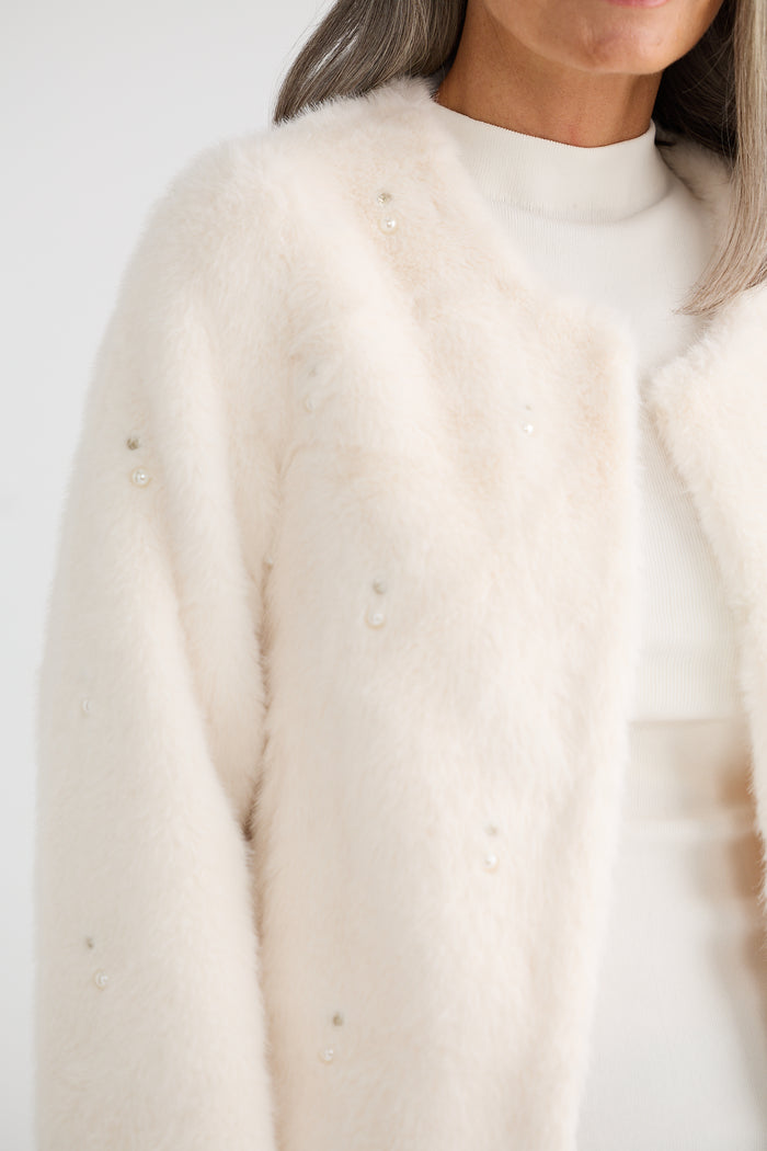 Selina Fur Jacket | Off White