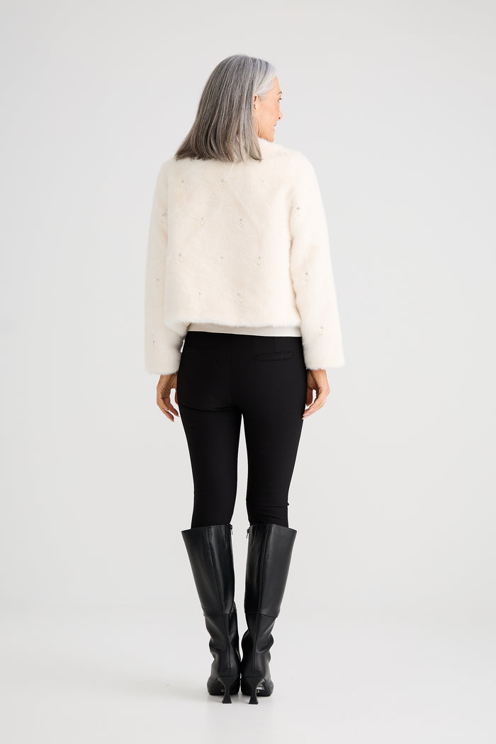 Selina Fur Jacket | Off White