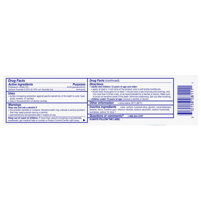 Sensodyne Cavity Prevention Sensitive Toothpaste, 4 Oz