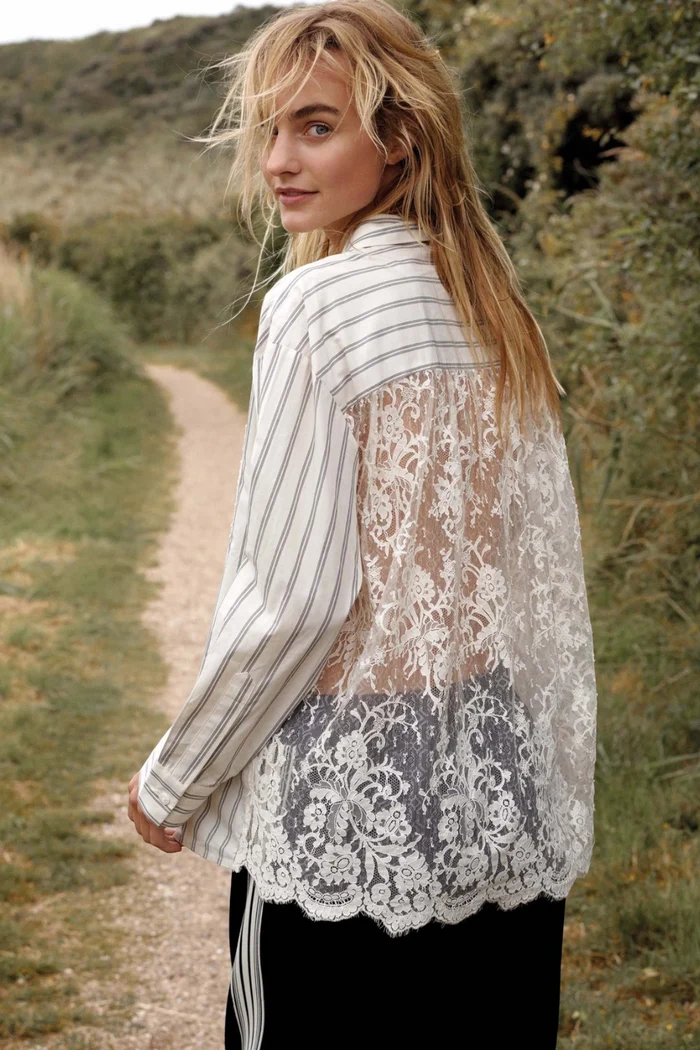 Shirt with Lace Details