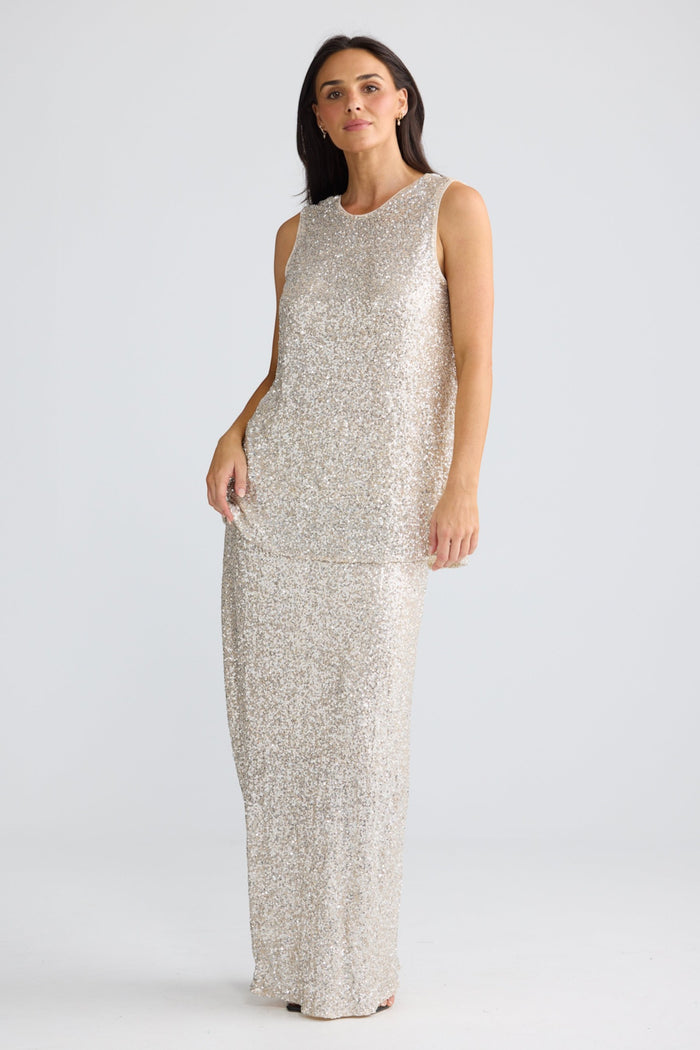 Show Stopper Top | Champagne