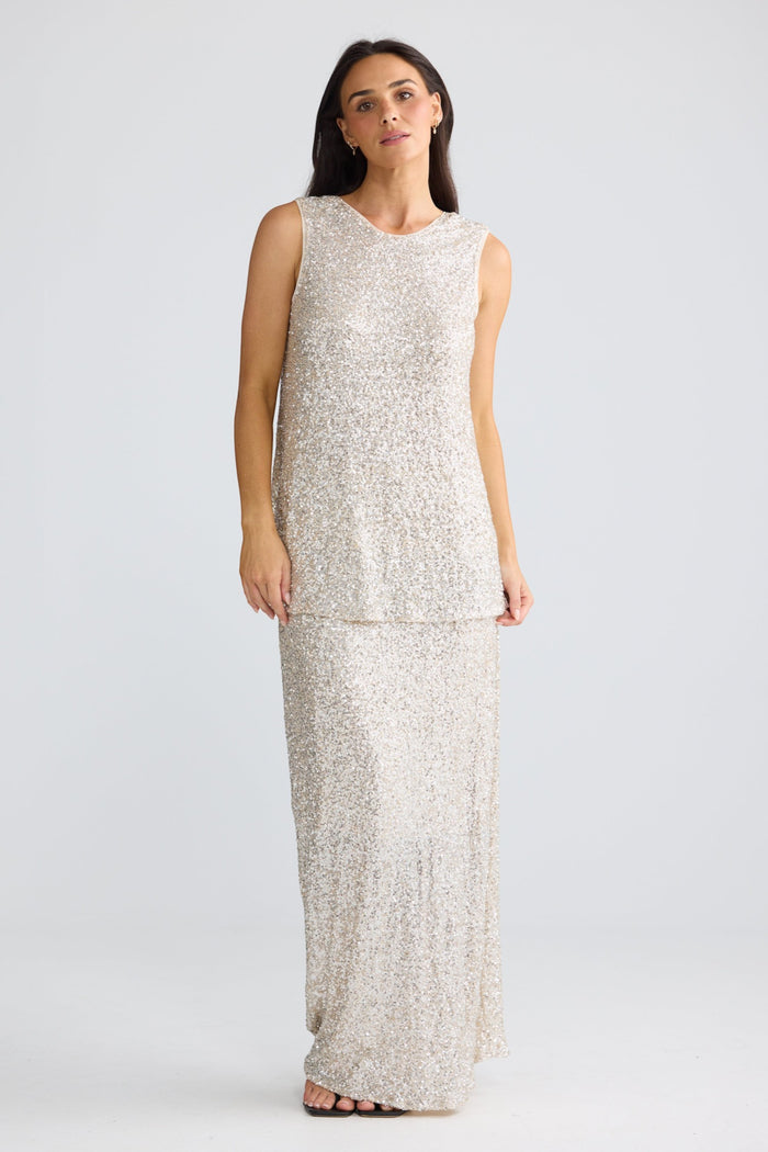 Show Stopper Top | Champagne
