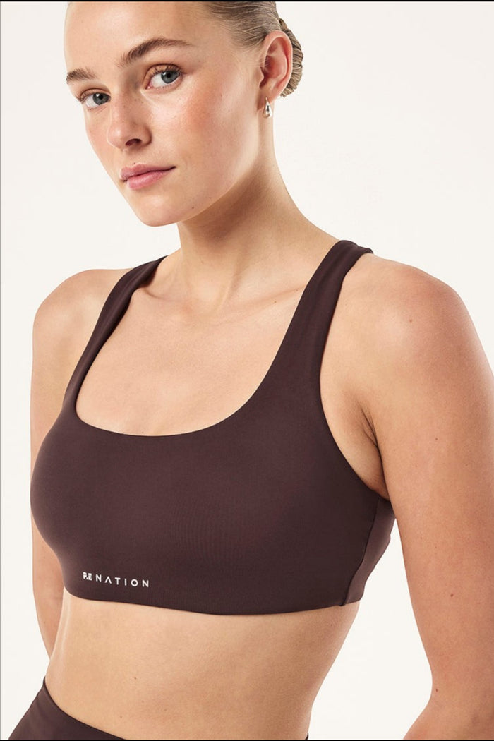 Signature Scoop Sports Bra | Dark Plum