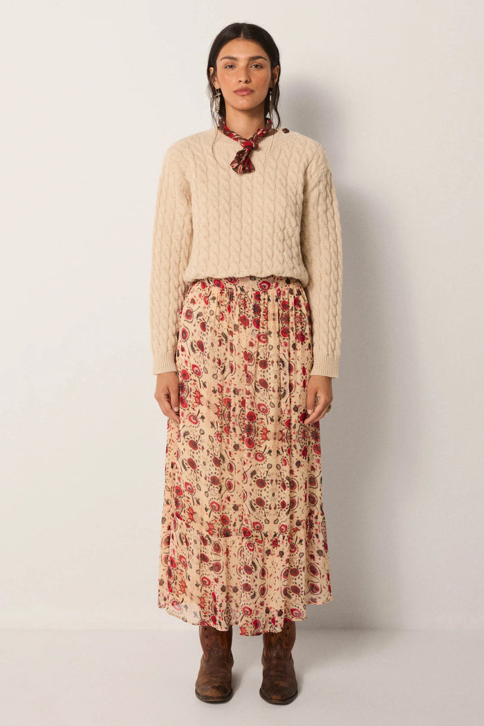 Simone Skirt | Coquelicot Coquillage