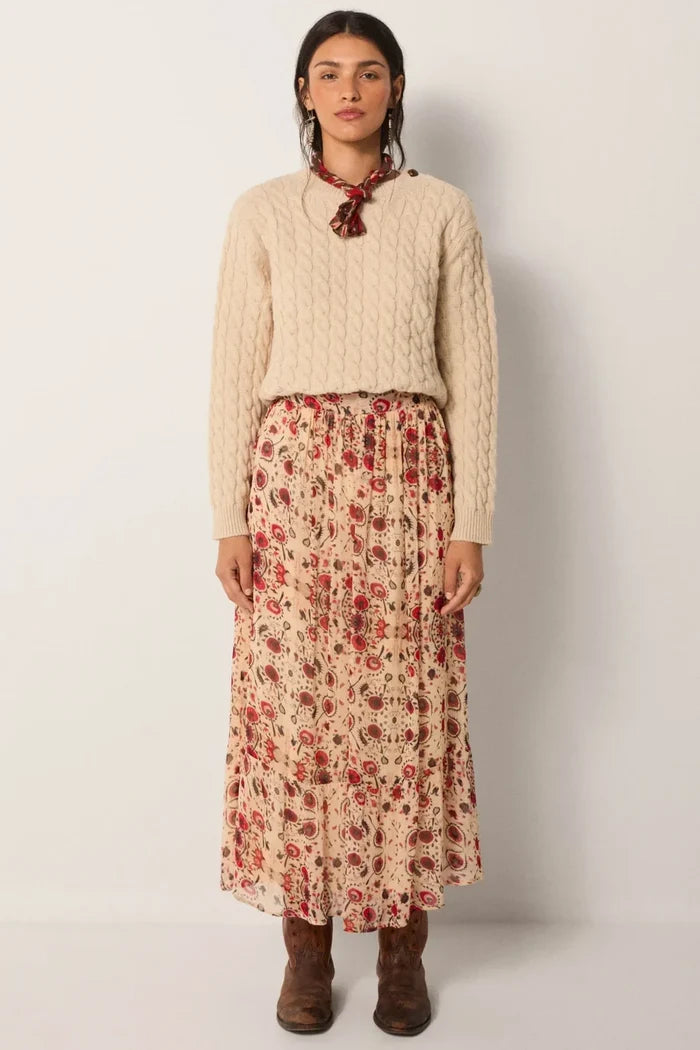 Simone Skirt | Coquelicot Coquillage