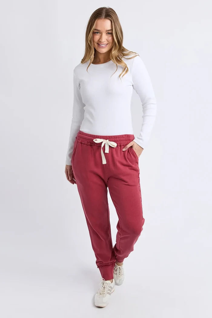 Simplified Track Pant | Rust