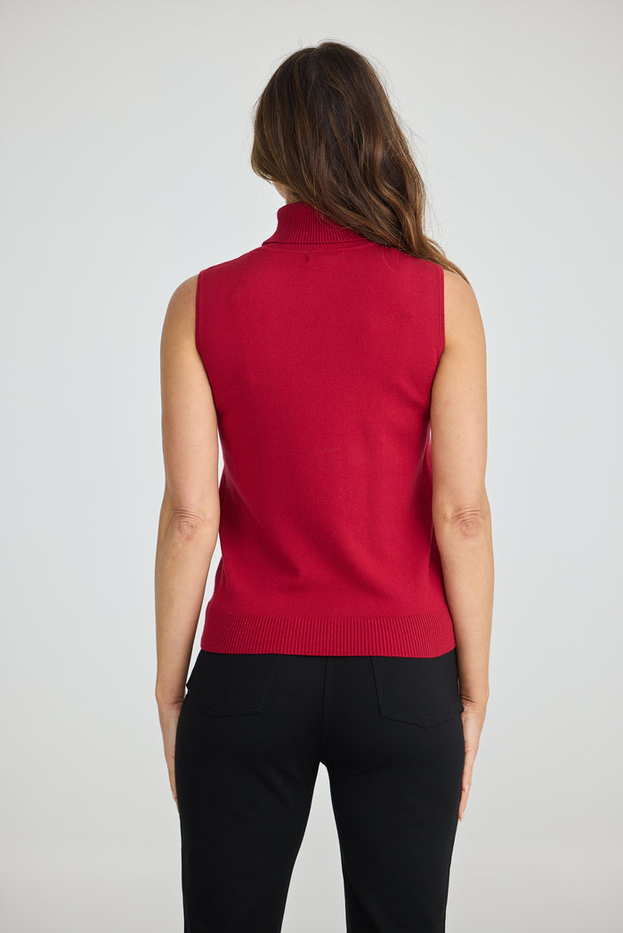 Skye Knit Top | Cherry