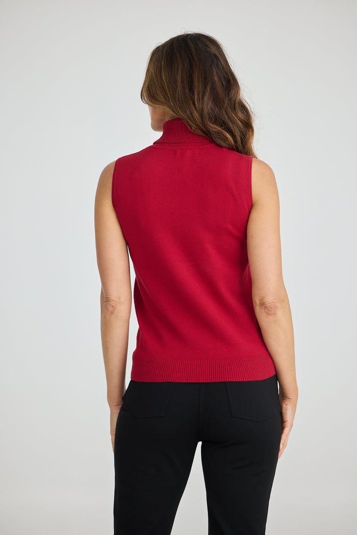 Skye Knit Top | Cherry