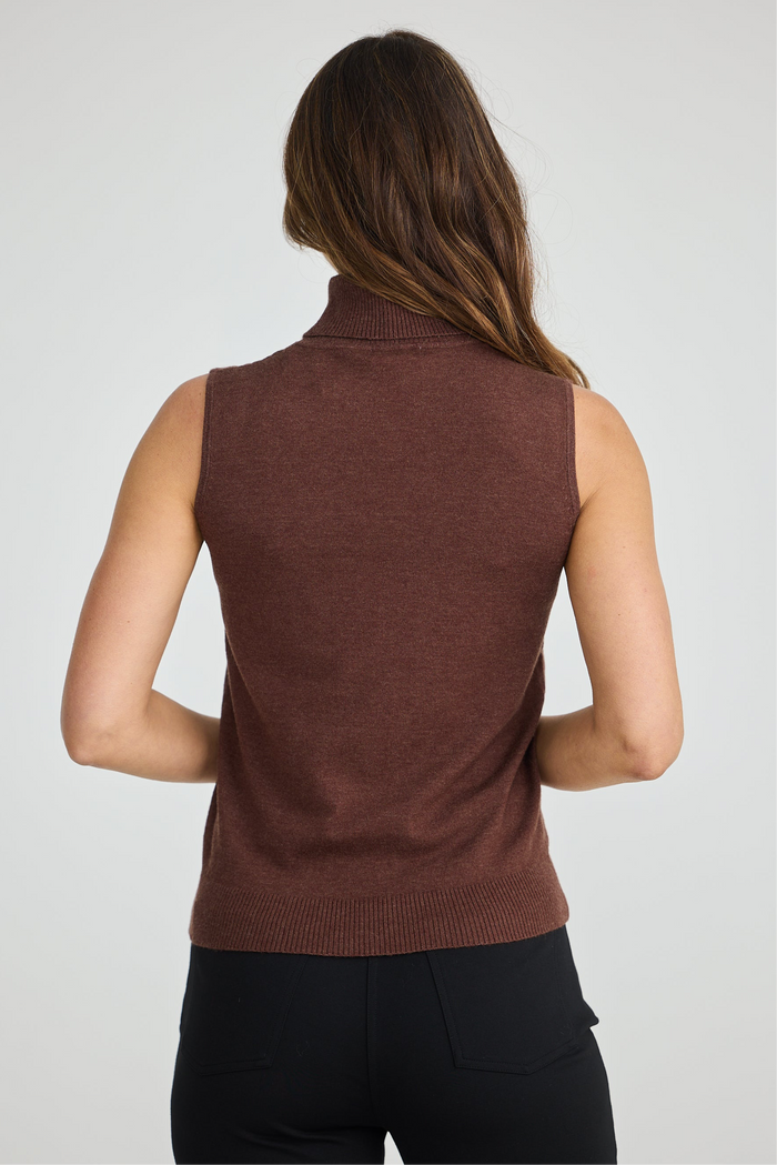 Skye Knit Top | Chocolate Marle