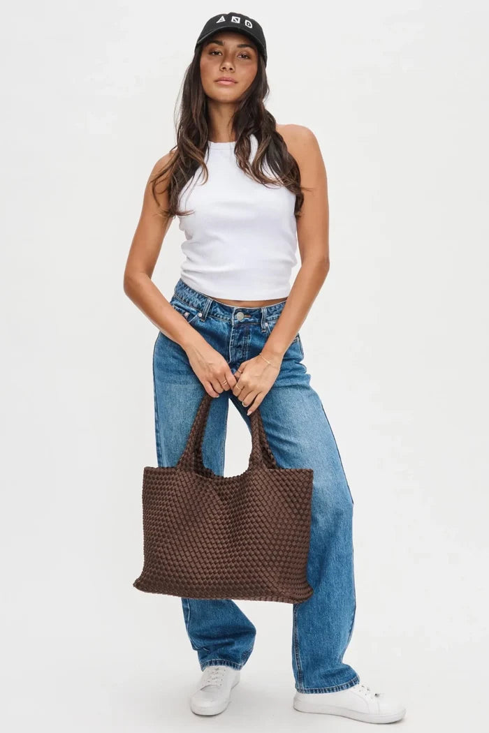 Sky's The Limit Large Tote | Chocolate