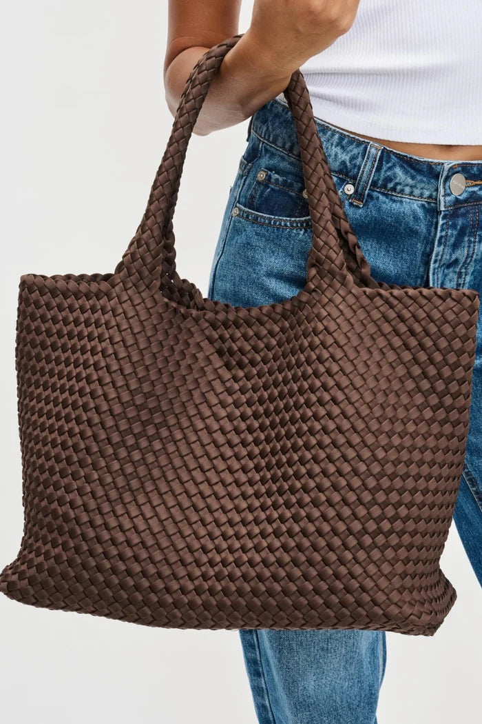 Sky's The Limit Large Tote | Chocolate