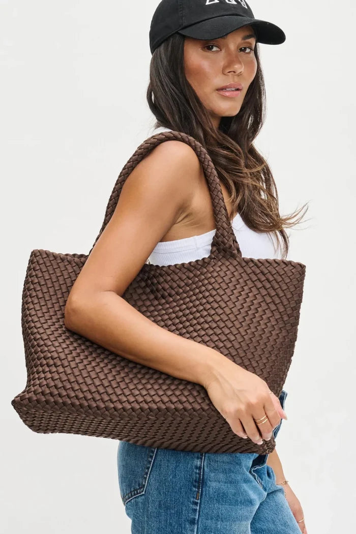 Sky's The Limit Large Tote | Chocolate