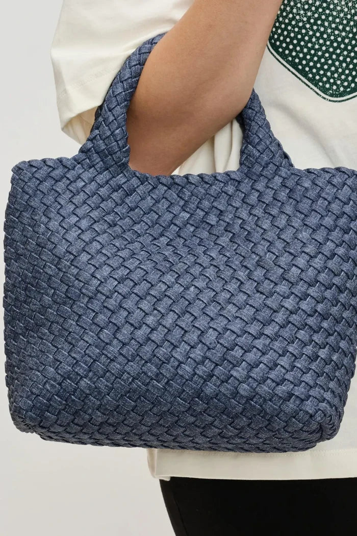 Sky's The Limit Small Tote | Dark Denim