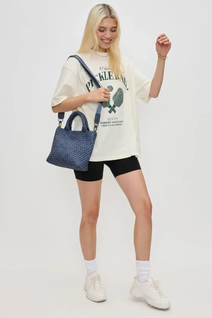 Sky's The Limit Small Tote | Dark Denim