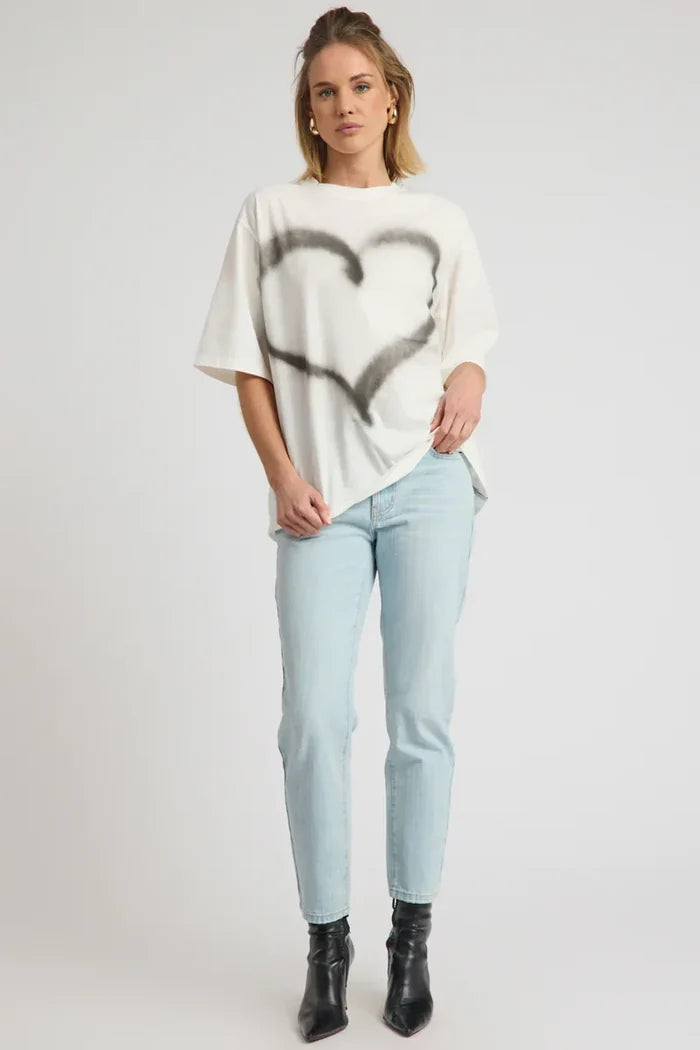Slims Heart High Waist Cropped Slim Fit Denim Jean | Sea Mist Blue