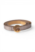 Small Logo Belt | Mud Metallic