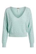 Soft Focus Fine Gauge Linen Pullover | Mermaid