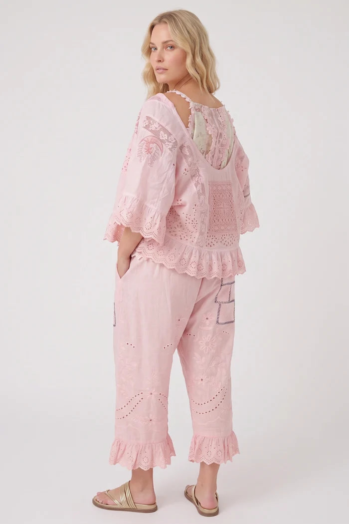 Softly Worn Eyelet Bloomer | Rose