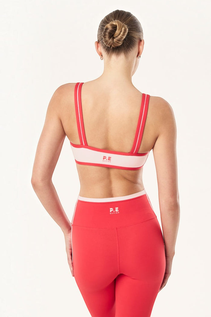 Solis Scoop Sports Bra | Strawberry & Soft Pink
