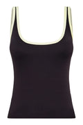 Solis Scoop Tank | Black Bean/Soft Yellow