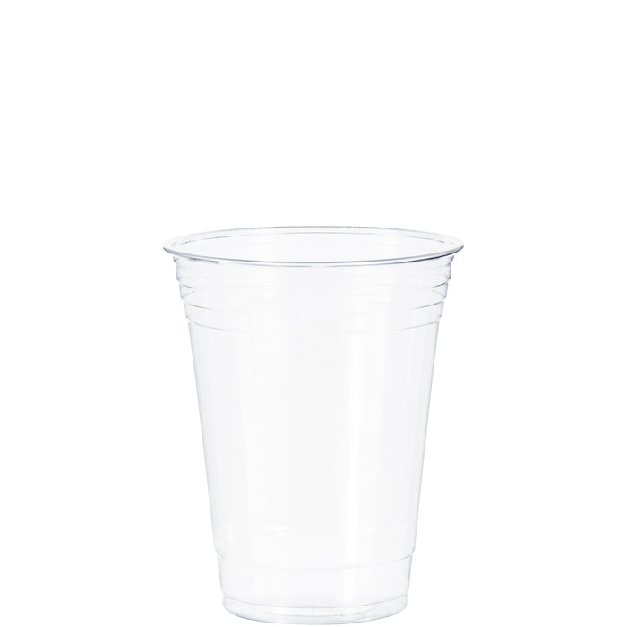 Solo Disposable Plastic Cups, Clear, 18oz, 25 Count