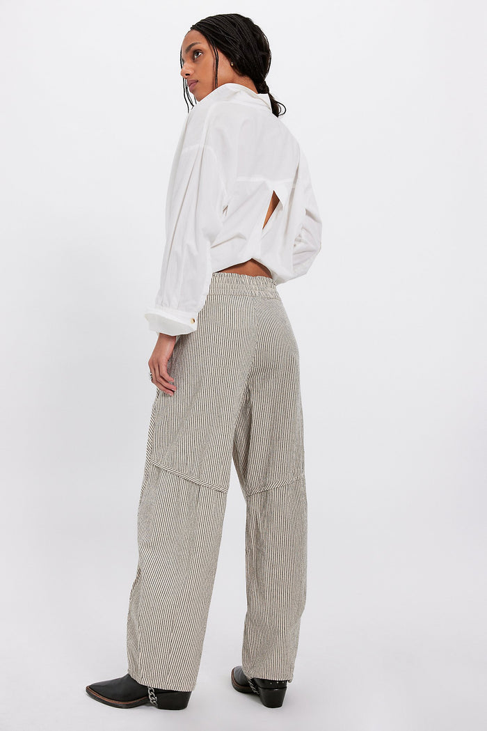 Something Good Pull-On Barrel Pants | Ivory Combo