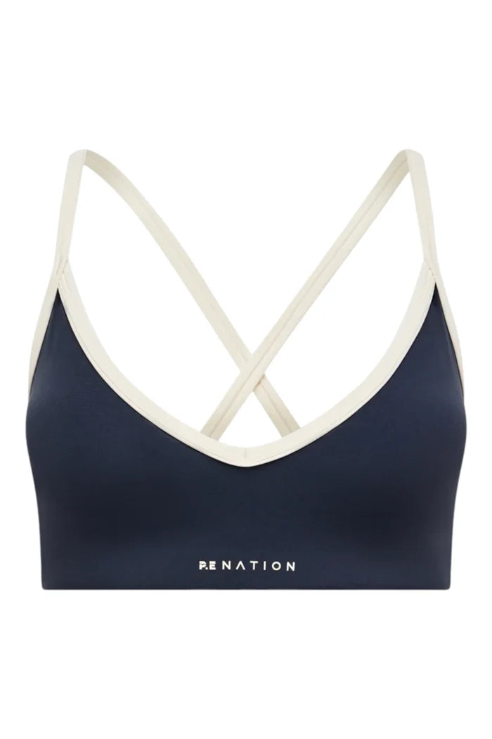 Spectrum Sports Bra | Marine Blue/Whisper White