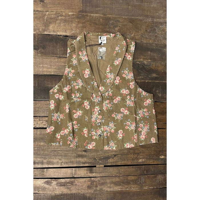 Spellbound Vest | Chocolate Floral