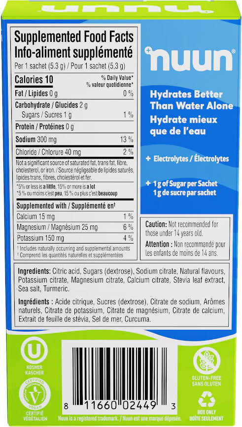 Sport Hydration Powder Drink Mix - Lemon lime - 10/PK
