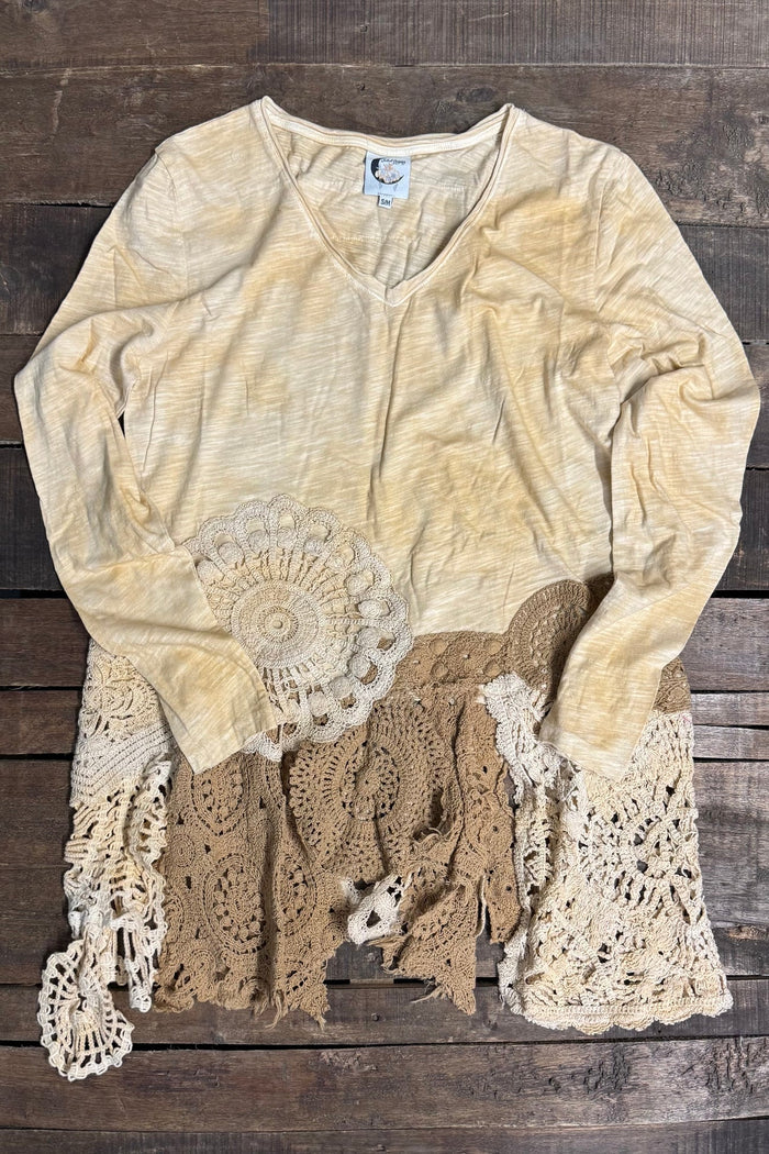 Squared Away Top | Oatmeal