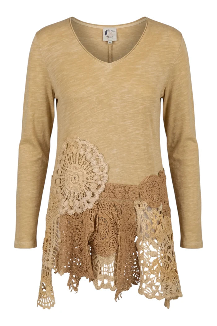 Squared Away Top | Oatmeal