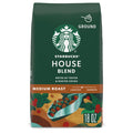 Starbucks Arabica Beans House Blend, Medium Roast, Ground Coffee, 18 oz