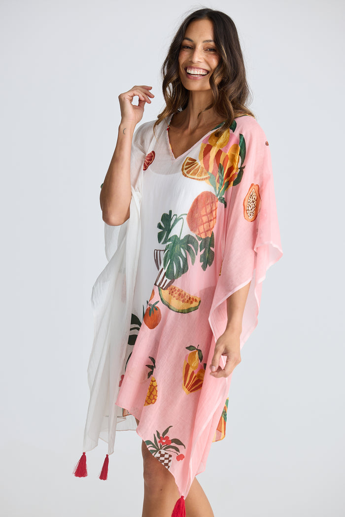 Stella Kaftan | Tropical Fruit Print
