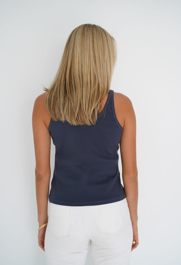 Stevie Singlet in Navy