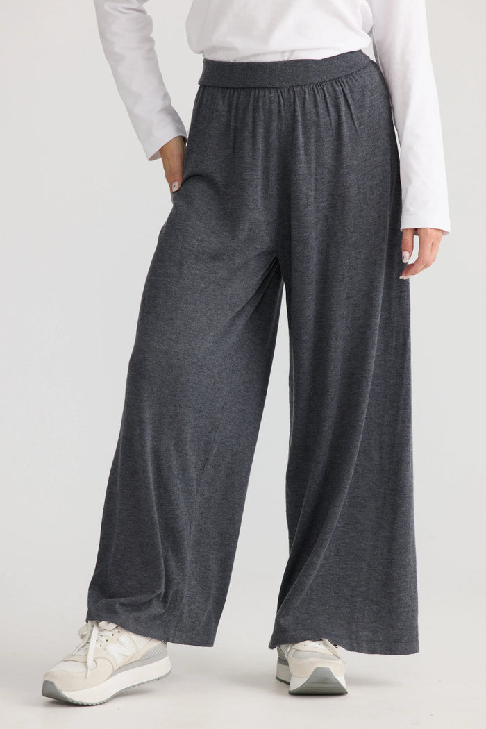 Stillness Knit Pant | Charcoal