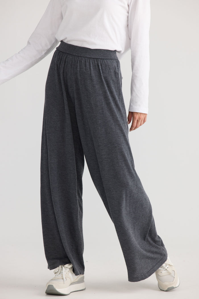 Stillness Knit Pant | Charcoal