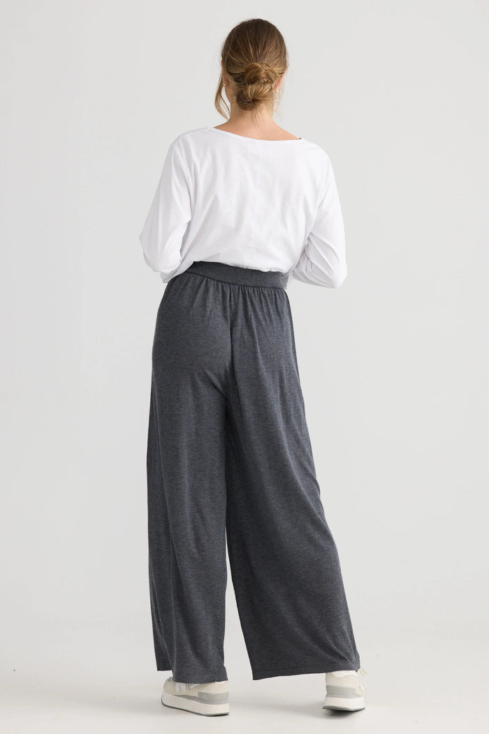 Stillness Knit Pant | Charcoal