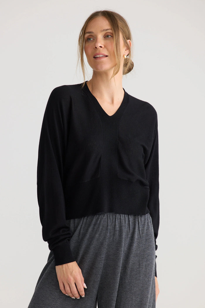 Stillness Knit Pullover | Black