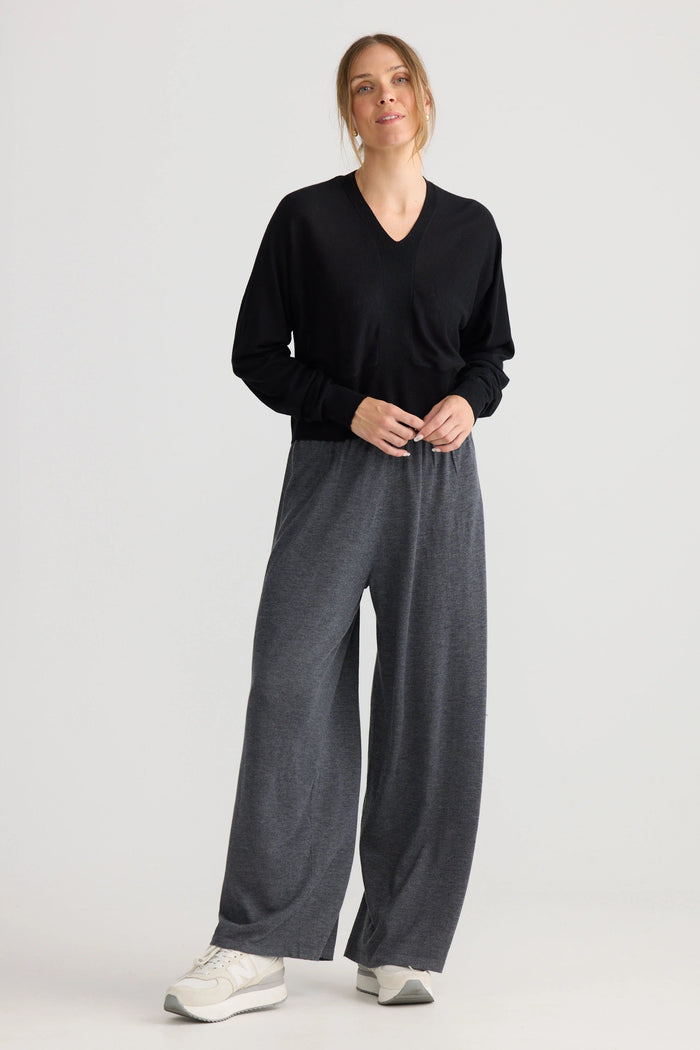 Stillness Knit Pullover | Black