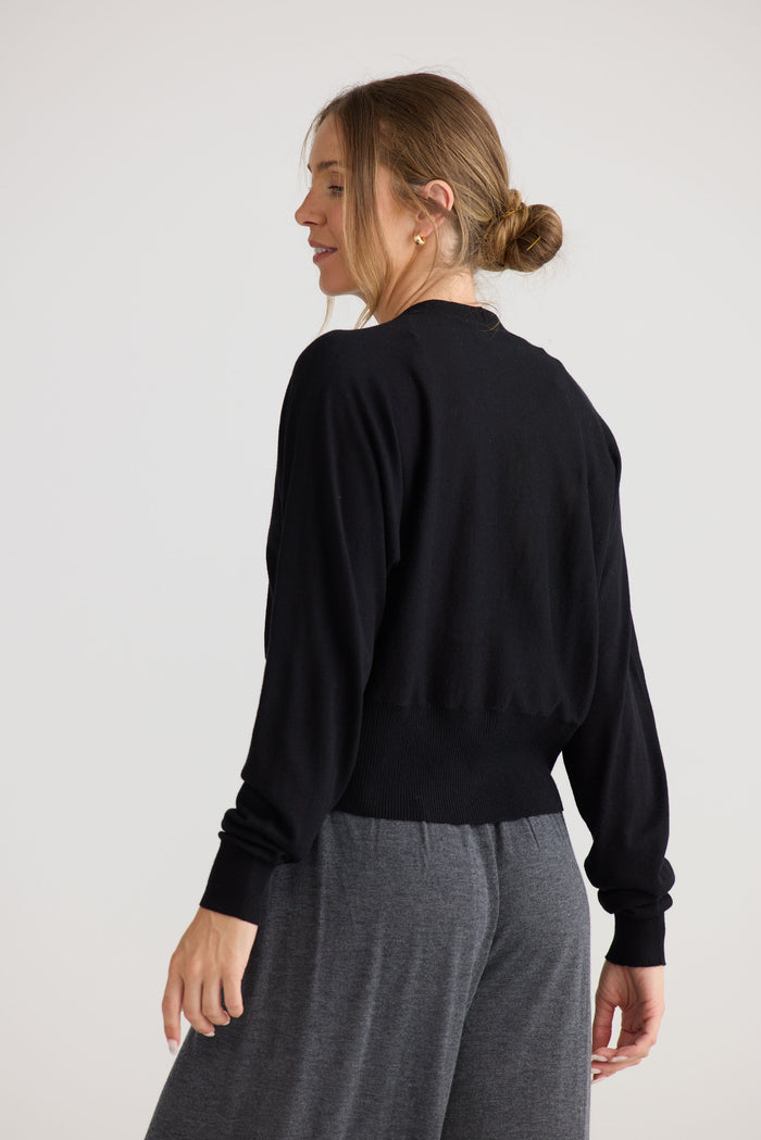 Stillness Knit Pullover | Black