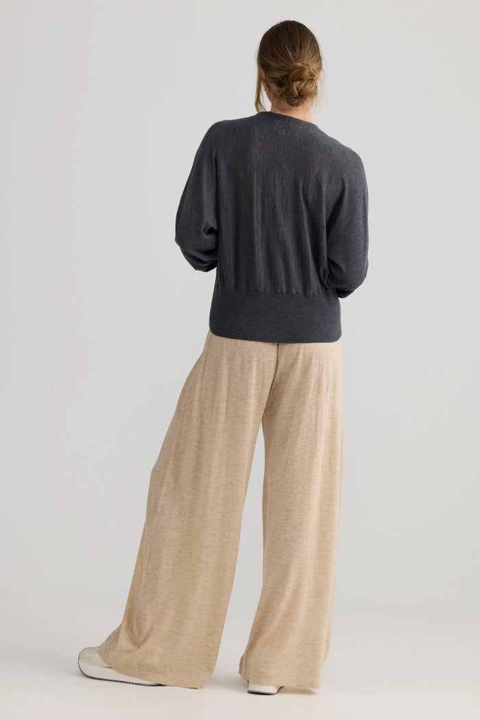 Stillness Knit Pullover | Charcoal