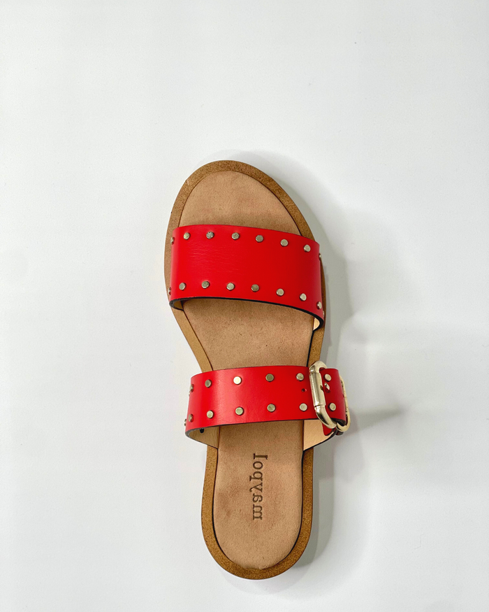 Stud Slides in Red