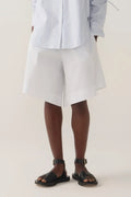 Summer Short | White Poplin