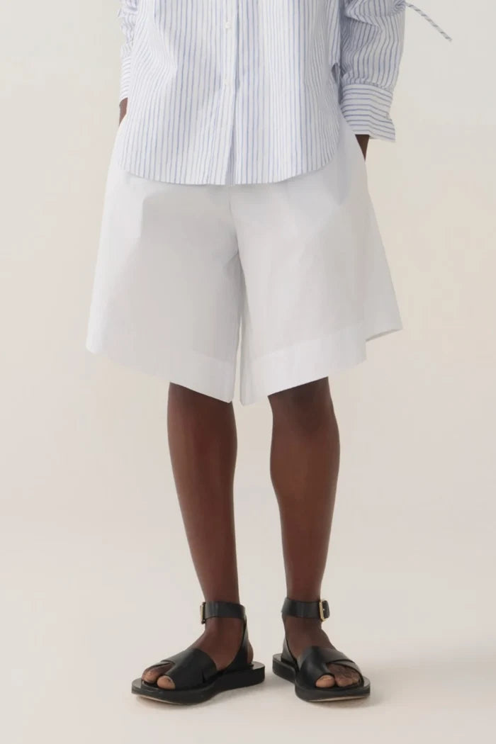 Summer Short | White Poplin
