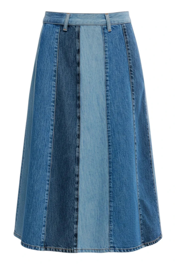 Sunbeam Denim Midi Skirt
